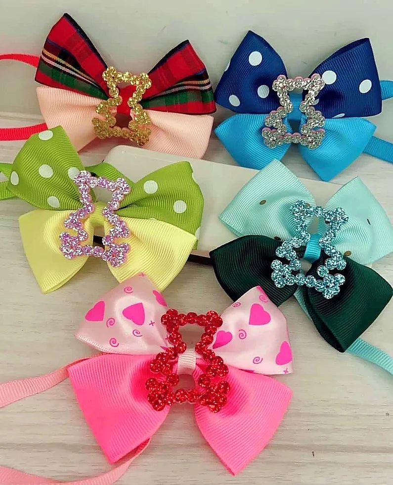 Bundle of 100 unique hand made bows