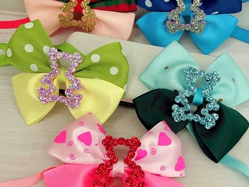 Bundle of 200 unique handmade bows