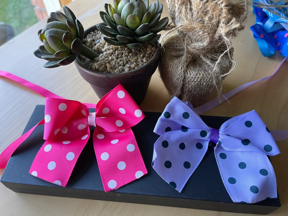 Handmade dog bows best sale